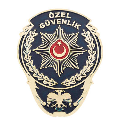 Sarı Renk Özel Güvenlik Cüzdan Rozeti